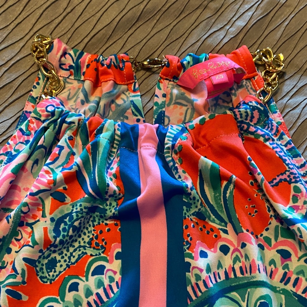 Lilly Pulitzer Multicolor Chain Strap Top